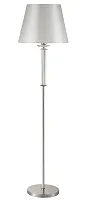 Торшер NICOLAS PT1 NICKEL/WHITE Crystal Lux  белый 1 лампа, основание никель в стиле современный
