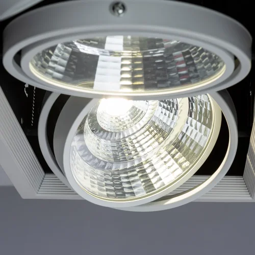 Светильник карданный LED Merga A8450PL-3WH Arte Lamp белый 3 лампы, основание белое в стиле современный  фото 2