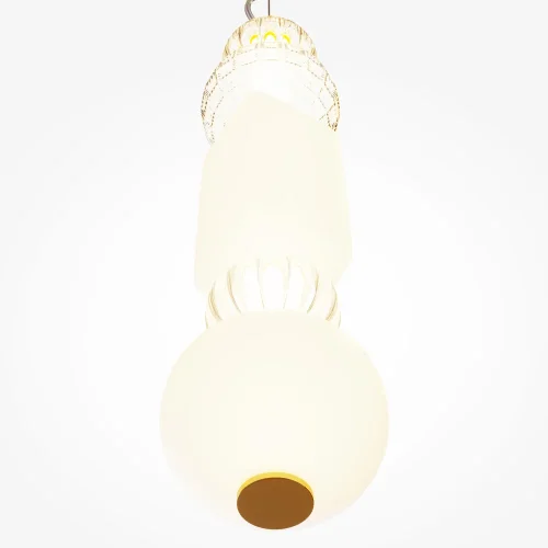 Светильник подвесной LED Collar P069PL-L35G3K Maytoni белый 1 лампа, основание золотое в стиле современный  фото 5