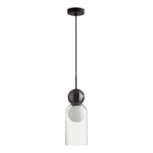 Светильник подвесной Blacky 5022/1 Odeon Light белый 1 лампа, основание чёрное в стиле модерн 