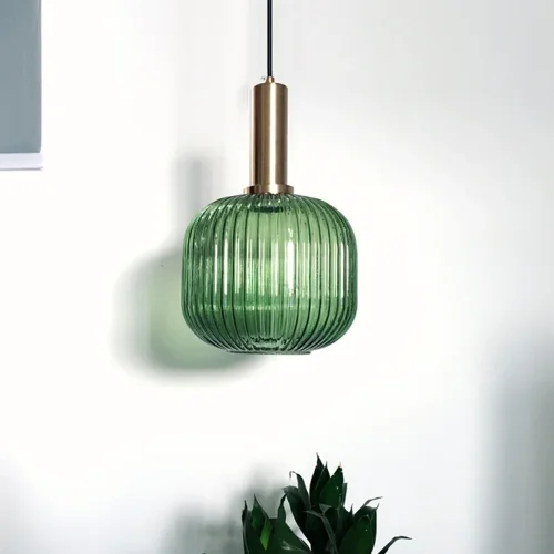 Светильник подвесной Ferm Living chinese lantern С Brass / Green 180007-26 ImperiumLoft зелёный 1 лампа, основание латунь в стиле современный лофт  фото 5