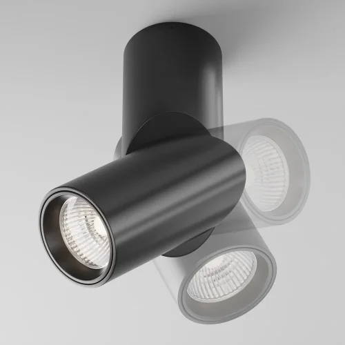 Светильник накладной LED Dafne C027CL-L10B4K Maytoni чёрный 1 лампа, основание чёрное в стиле современный хай-тек круглый фото 4
