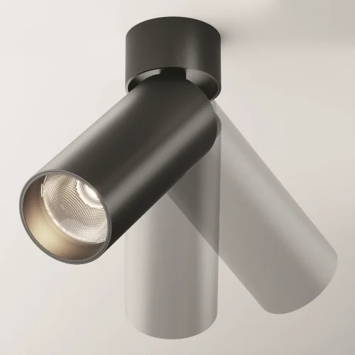Светильник накладной Focus LED C055CL-L12B4K-W-B Maytoni чёрный на 1 лампу, основание чёрное в стиле современный хай-тек круглый фото 15