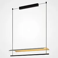 Светильник подвесной GARTH A L180 220702-23 ImperiumLoft чёрный на 1 лампу, основание чёрное в стиле современный минимализм 