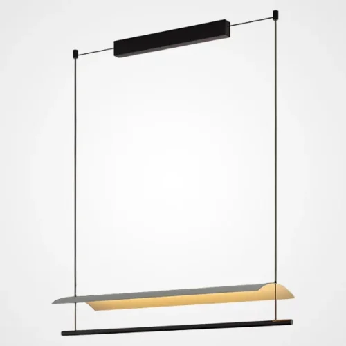 Светильник подвесной GARTH A L180 220702-23 ImperiumLoft чёрный на 1 лампу, основание чёрное в стиле современный минимализм 