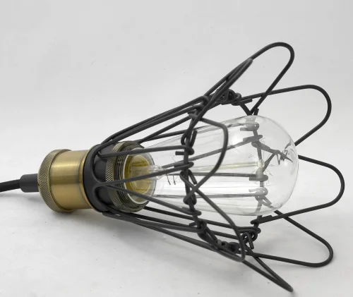 Светильник подвесной лофт LSP-9609 Lussole чёрный 1 лампа, основание бронзовое чёрное в стиле лофт  фото 3
