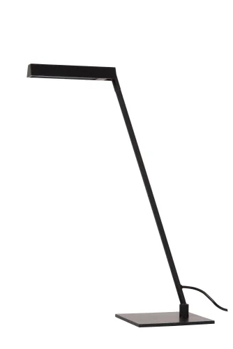 Настольная лампа офисная LED Lavale 44501/03/30 Lucide чёрная 1 лампа, основание чёрное металл в стиле современный минимализм  фото 2