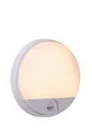 Настенный светильник уличный LED Hups Ir 22863/10/31 Lucide уличный IP54 белый на 1 лампу, плафон белый в стиле современный LED