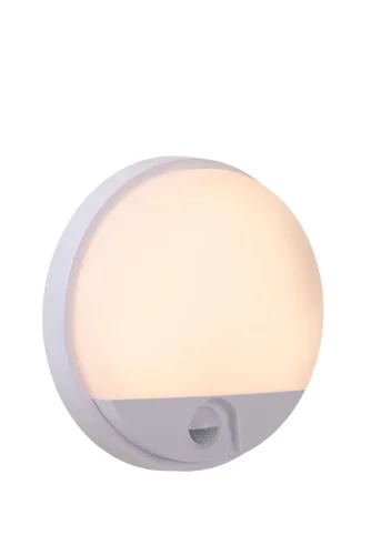 Настенный светильник уличный LED Hups Ir 22863/10/31 Lucide уличный IP54 белый на 1 лампу, плафон белый в стиле современный LED
