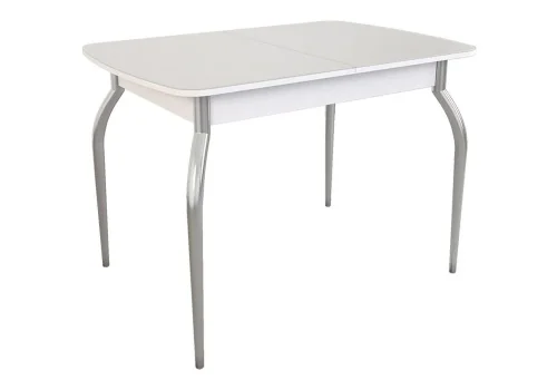 Стеклянный стол Танго белый / белый 454589 Woodville столешница белая из стекло