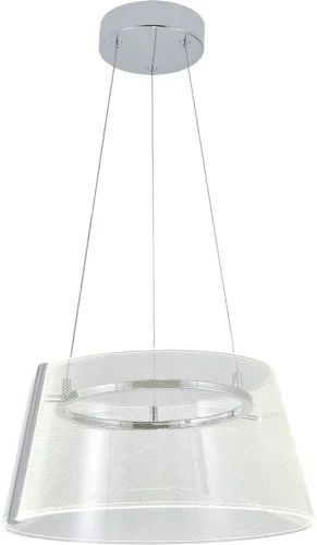 Светильник подвесной LED Orlare V000104L Indigo прозрачный на 1 лампу, основание хром в стиле современный 