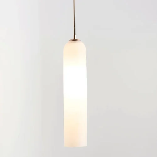 Светильник подвесной Articolo 85131-22 ImperiumLoft белый 1 лампа, основание золотое в стиле современный 