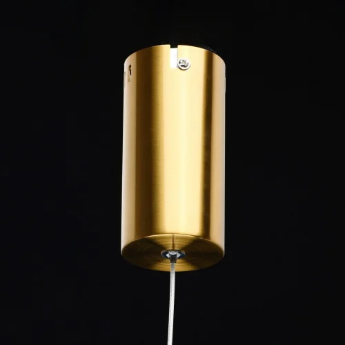 Светильник подвесной LED Ракурс 631017901 DeMarkt бронзовый 1 лампа, основание бронзовое в стиле хай-тек трубочки фото 7