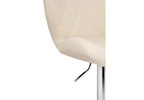 Барный стул Porch beige / chrome 15510 Woodville, бежевый/искусственная кожа, ножки/металл/хром, размеры - *1100***470*530 фото 6