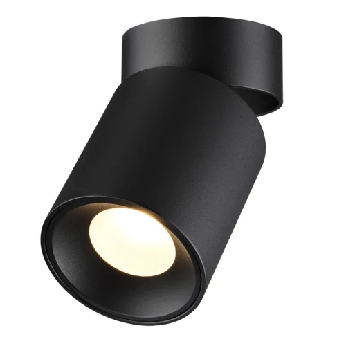 Светильник накладной LED Turno 7132/7CL Odeon Light чёрный на 1 лампу, основание чёрное в стиле современный хай-тек круглый фото 3