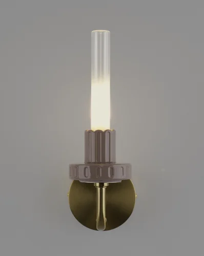 Бра LED Atelieri V11693-WL Moderli прозрачный на 1 лампу, основание бронзовое в стиле современный американский кантри фото 2