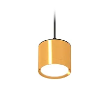 Светильник подвесной XP8121012 Ambrella light золотой на 1 лампу, основание чёрное в стиле хай-тек 
