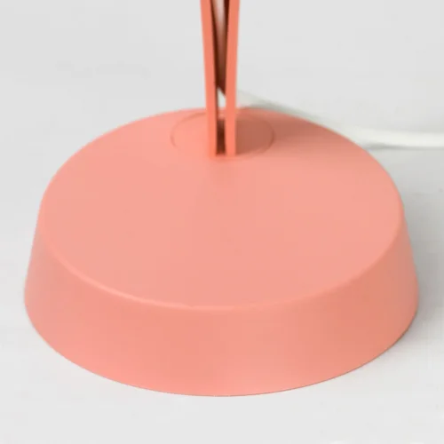 Настольная лампа офисная Union LSP-0672 Lussole белая 1 лампа, основание розовое полимер в стиле современный  фото 6