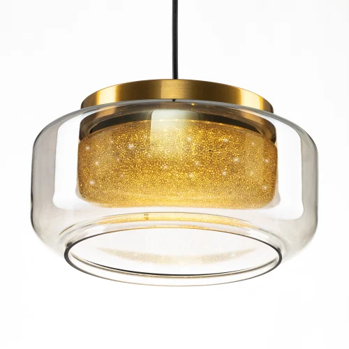 Светильник подвесной LED Signature CL247011 Citilux дымчатый на 1 лампу, основание чёрное в стиле современный фото 3