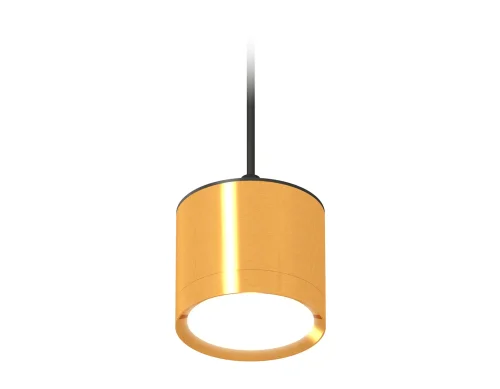Светильник подвесной XP8121012 Ambrella light золотой 1 лампа, основание чёрное в стиле хай-тек 