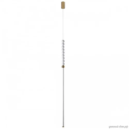 Светильник подвесной LED Monella 6639/12L Odeon Light белый на 1 лампу, основание античное бронза в стиле современный 