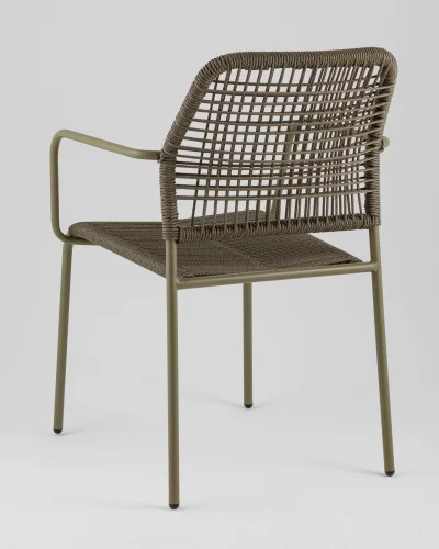 Стул Solaia, зелёный УТ000039921 Stool Group, зелёный/ротанг, ножки/металл/зелёный, размеры - *800**** фото 4