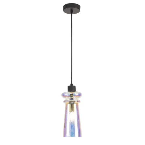 Светильник подвесной Pasti 4967/1A Odeon Light розовый разноцветный 1 лампа, основание чёрное в стиле современный  фото 3