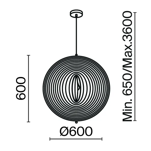 Светильник подвесной Roots MOD197PL-01W2 Maytoni бежевый на 1 лампу, основание чёрное в стиле современный кантри фото 3