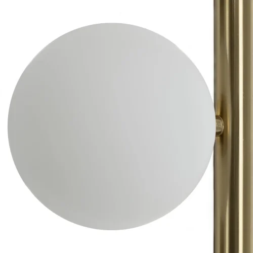 Настольная лампа Рунд CL205820N Citilux белая 2 лампы, основание бронзовое металл в стиле современный молекула шар фото 5