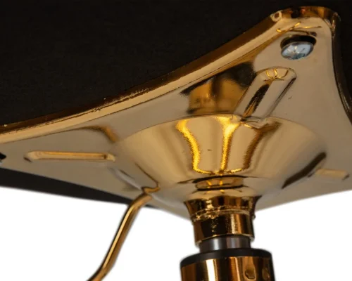 Офисное кресло набор 2 шт. SET-2 9800-Gold-LM MONTY GOLD, цвет чёрный велюр (MJ9-101) Dobrin, /велюр, ножки/металл/золотой, размеры - 820*930***620*620 фото 9