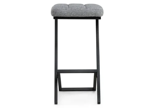 Полубарный стул Амаури графит / черный матовый 507432 Woodville, серый/рогожка, ножки/металл/чёрный, размеры - ****350*360 фото 3