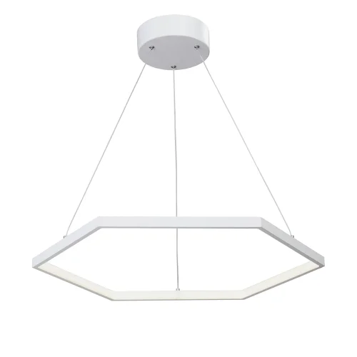 Светильник подвесной LED V4605-0/1S Vitaluce без плафона на 1 лампу, основание белое в стиле хай-тек кольца Светильник подвесной LED V4605-0/1S Vitaluce без плафона на 1 лампу, основание белое в стиле хай-тек кольца