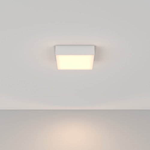 Светильник потолочный LED Zon C032CL-24W3K-SQ-W Maytoni белый 1 лампа, основание белое в стиле современный  фото 4