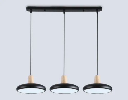 Светильник подвесной LED FL4841 Ambrella light чёрный на 1 лампу, основание чёрное в стиле хай-тек фото 4