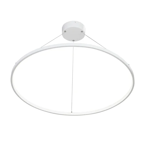 Светильник подвесной LED V4664-0/1S Vitaluce без плафона 1 лампа, основание белое в стиле хай-тек кольца фото 3