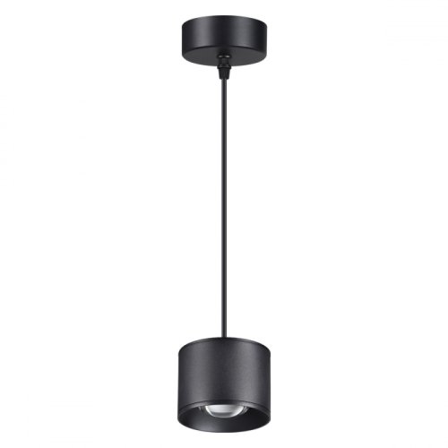 Светильник подвесной LED Patera 358656 Novotech чёрный 1 лампа, основание чёрное в стиле хай-тек 
