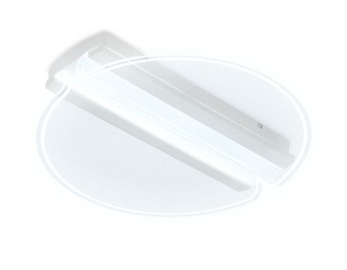 Светильник потолочный LED с пультом FA613 Ambrella light белый 1 лампа, основание белое в стиле хай-тек с пультом фото 3