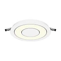 Светильник точечный LED Vector 3000K 12Вт 100° DL102-12W3K-W Maytoni белый на 1 лампу, основание белое в стиле хай-тек современный круглый