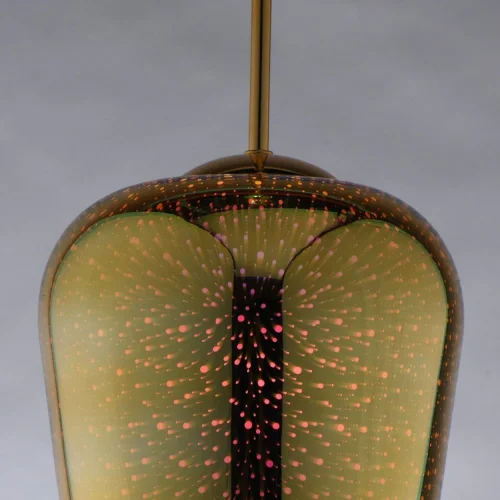 Светильник подвесной Фьюжн 392018801 MW-Light золотой 1 лампа, основание золотое в стиле современный  фото 9