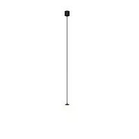 Светильник подвесной LED Luna P039PL-5W4K-10-B Maytoni белый 1 лампа, основание чёрное в стиле хай-тек современный шар