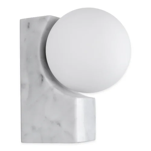 Бра Stream LSP-5003 Lussole белый на 1 лампу, основание белое в стиле современный шар