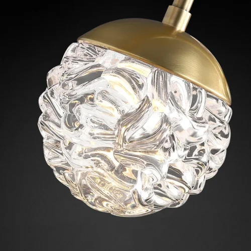 Светильник подвесной VERENA 208553-23 ImperiumLoft прозрачный на 1 лампу, основание латунь в стиле современный фото 2 Светильник подвесной VERENA 208553-23 ImperiumLoft прозрачный на 1 лампу, основание латунь в стиле современный фото 2