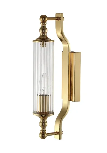 Бра TOMAS AP1 GOLD Crystal Lux прозрачный на 1 лампа, основание хром в стиле современный 