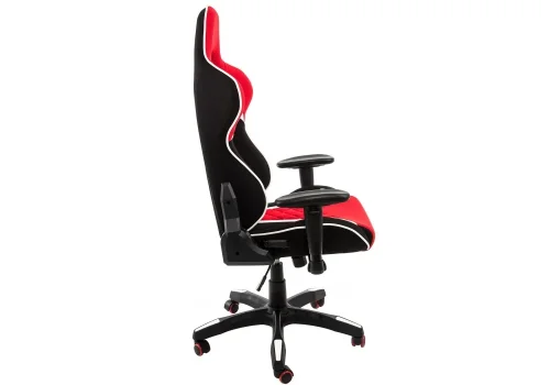 Кресло игровое Prime черное / красное 1859 Woodville, красный/ткань, ножки/металл/чёрный, размеры - *1310***700*700 фото 5