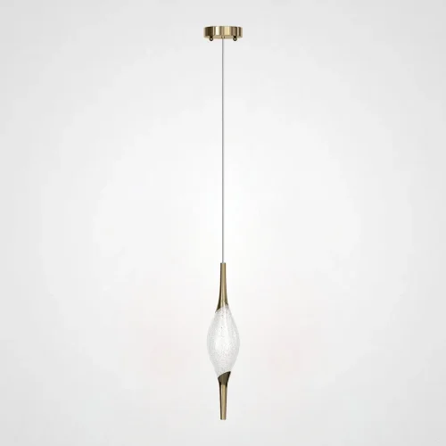 Светильник подвесной FAME B 212904-23 ImperiumLoft прозрачный 1 лампа, основание бронзовое в стиле лофт современный 