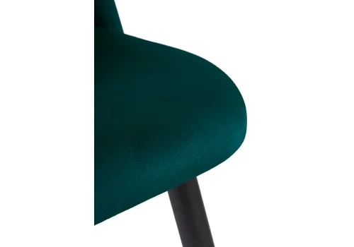 Стул на металлокаркасе Gabi green / black 15088 Woodville, зелёный/велюр, ножки/металл/чёрный, размеры - ****500*520 фото 6