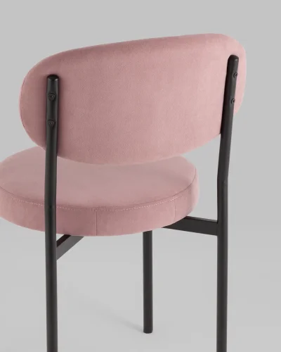 Стул Бриф SN велюр пыльно-розовый, 4шт./уп. УТ000040884 Stool Group, розовый/велюр, ножки/металл/, размеры - ***** фото 4