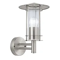 Настенный светильник 30184 LISIO Eglo уличный IP44 серый 1 лампа, плафон прозрачный в стиле современный E27