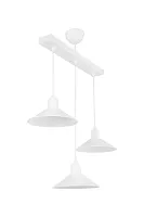 Светильник подвесной Delilah TL1606H-03WH Toplight белый 3 лампы, основание белое в стиле лофт каскад