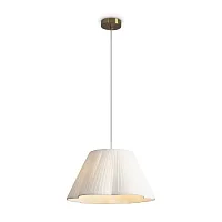 Светильник подвесной Sylvia FR2056PL-01W Freya белый на 1 лампу, основание латунь в стиле классический прованс Светильник подвесной Sylvia FR2056PL-01W Freya белый на 1 лампу, основание латунь в стиле классический прованс